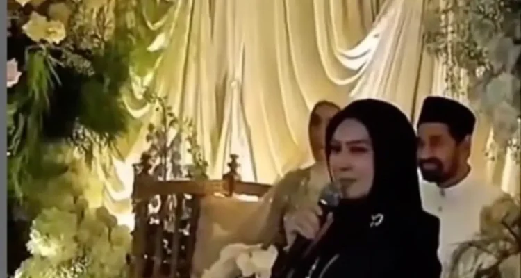 Potongan video diduga Gubernur Aceh Muzakir Manaf alias Mualem menikahi pengusaha cantik di Malaysia. (Asoetanyoeaceh.com/Istimewa)